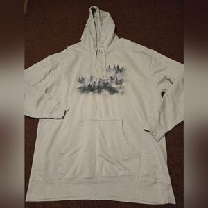 Independent Trading Company Oversized Hoodie Gray Women's 2XL Woods Fog